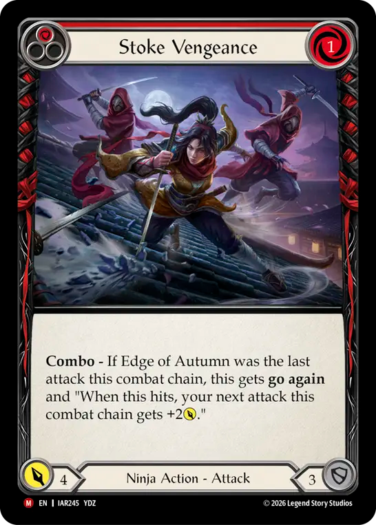 Stoke Vengeance (Red) (IAR245) Rainbow Foil - Usurp the Shadow Throne