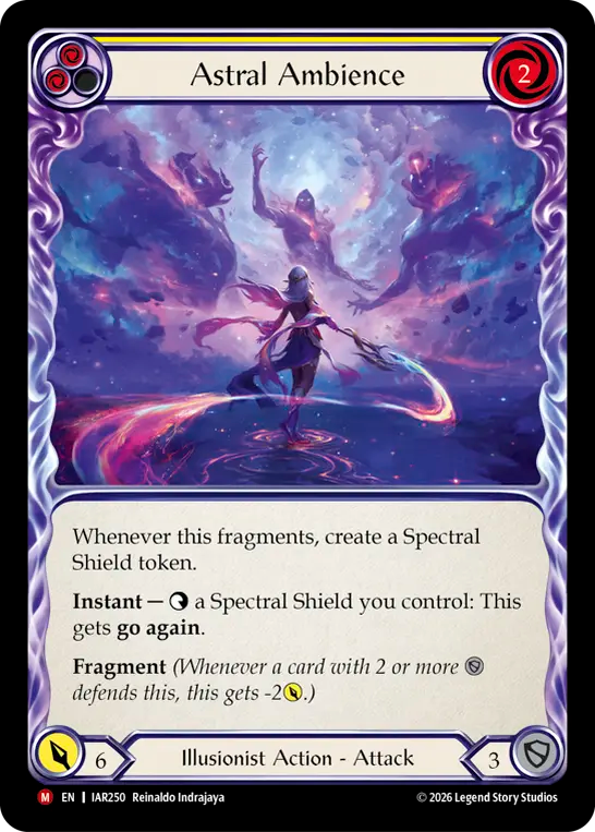 Astral Ambience (Yellow) (IAR250) Rainbow Foil - Usurp the Shadow Throne