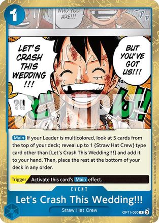 Let's Crash This Wedding!!! (OP11-060) Foil