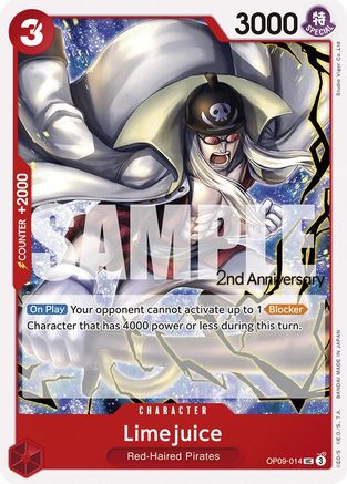 Limejuice (OP09-014) 2nd Anniversary Tournament Cards