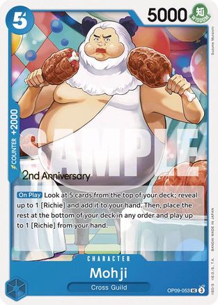 Mohji (OP09-053) 2nd Anniversary Tournament Cards