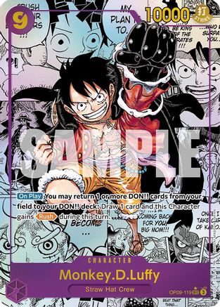 Monkey.D.Luffy (Manga) (OP09-119) Foil