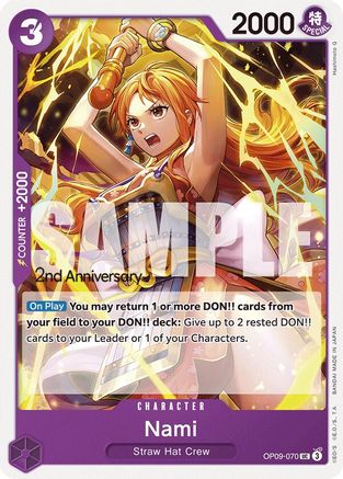 Nami (OP09-070) 2nd Anniversary Tournament Cards