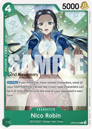 Nico Robin (OP09-033) 2nd Anniversary Tournament Cards