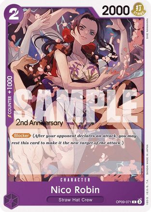 Nico Robin (OP09-071) 2nd Anniversary Tournament Cards