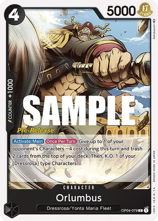 Orlumbus (OP04-079) Pre-Release Cards