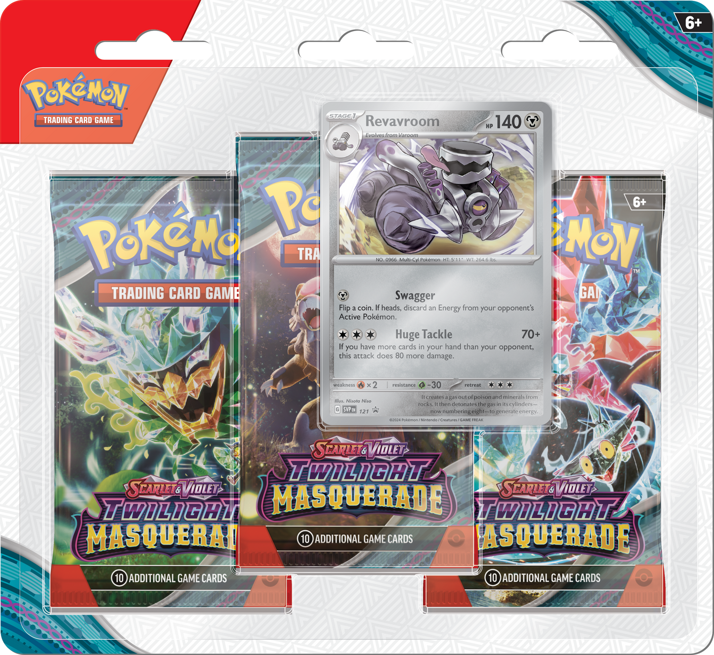 Pokémon TCG: Scarlet & Violet - Twilight Masquerade 3 Pack Blister