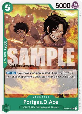 Portgas.D.Ace (OP09-035) 2nd Anniversary Tournament Cards