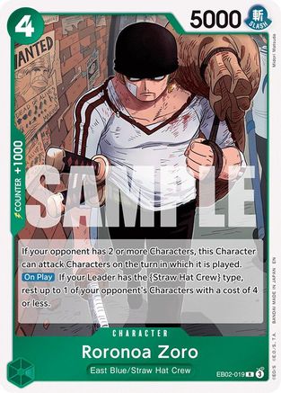 Roronoa Zoro (EB02-019) Foil