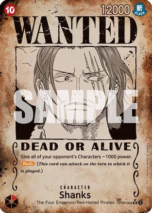 Shanks (Wanted Poster) (OP09-004) Foil