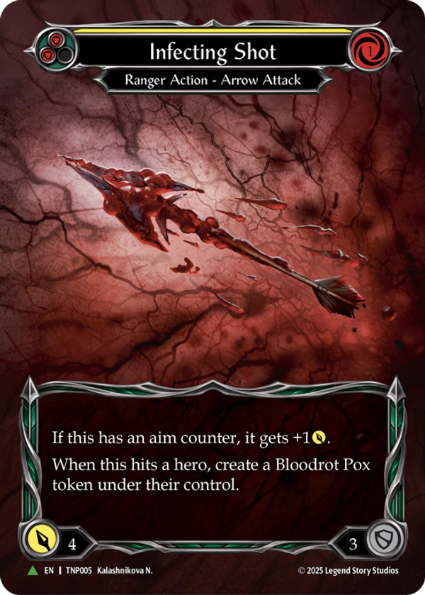 Infecting Shot (Yellow) (Extended Art) (TNP005) Cold Foil - FaB Promos