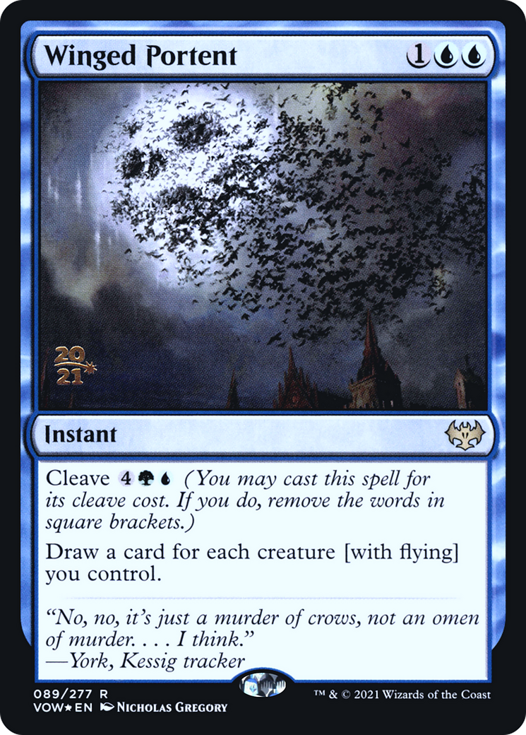 Winged Portent (89s) Foil - Innistrad: Crimson Vow Promos