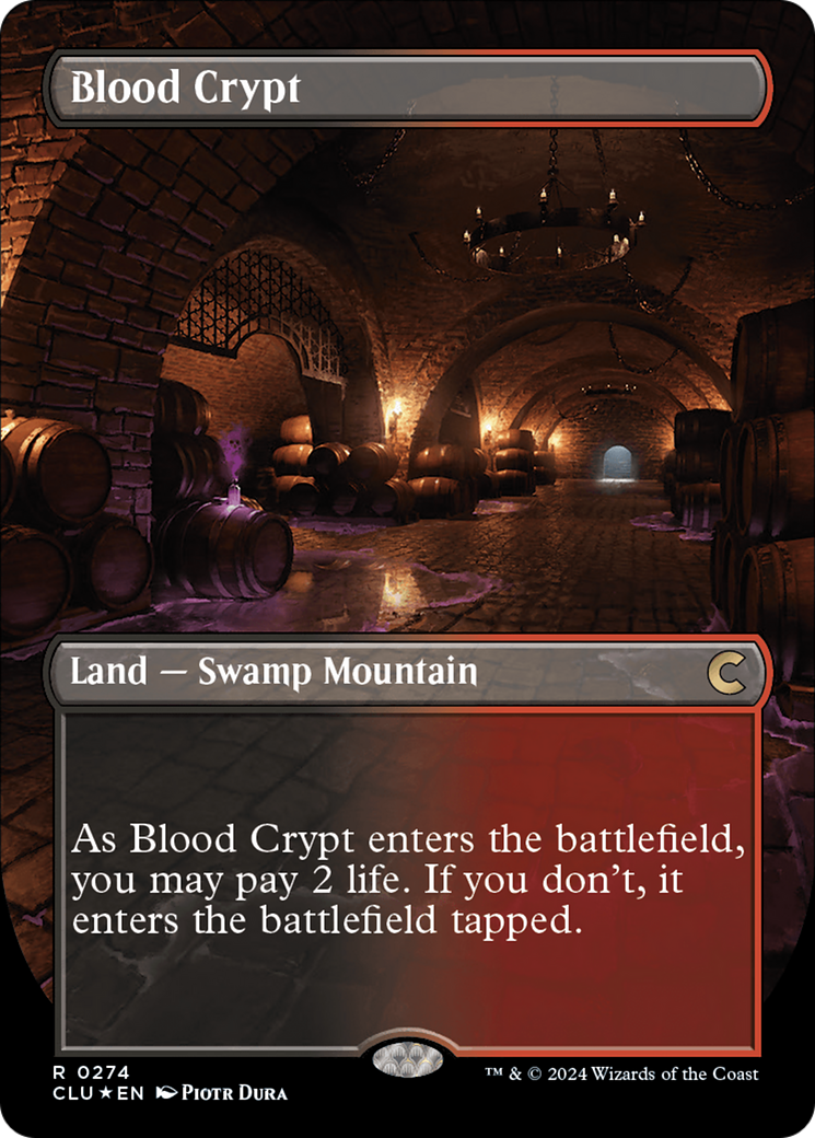 Blood Crypt (Borderless) (274) Foil - Ravnica: Clue Edition