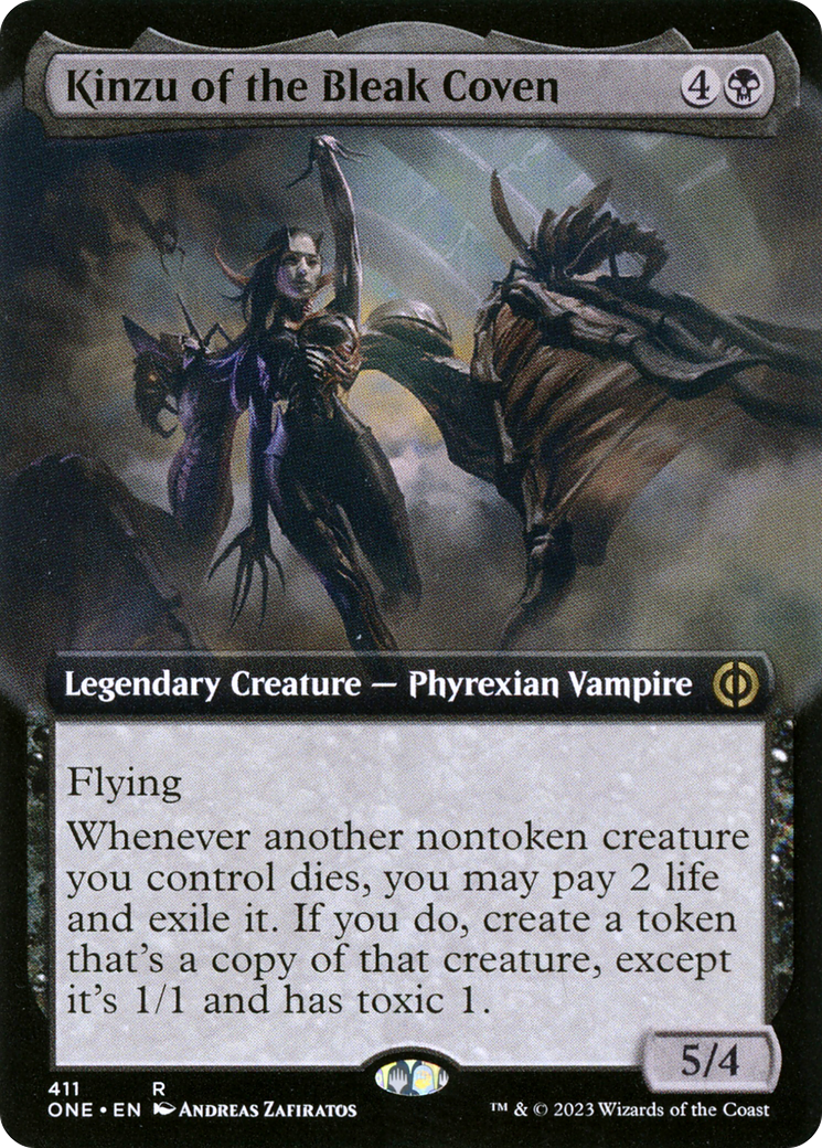 Kinzu of the Bleak Coven (Extended Art) (411) - Phyrexia: All Will Be One
