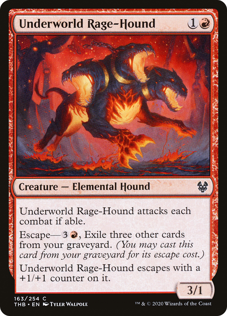 Underworld Rage-Hound (163) - Theros Beyond Death