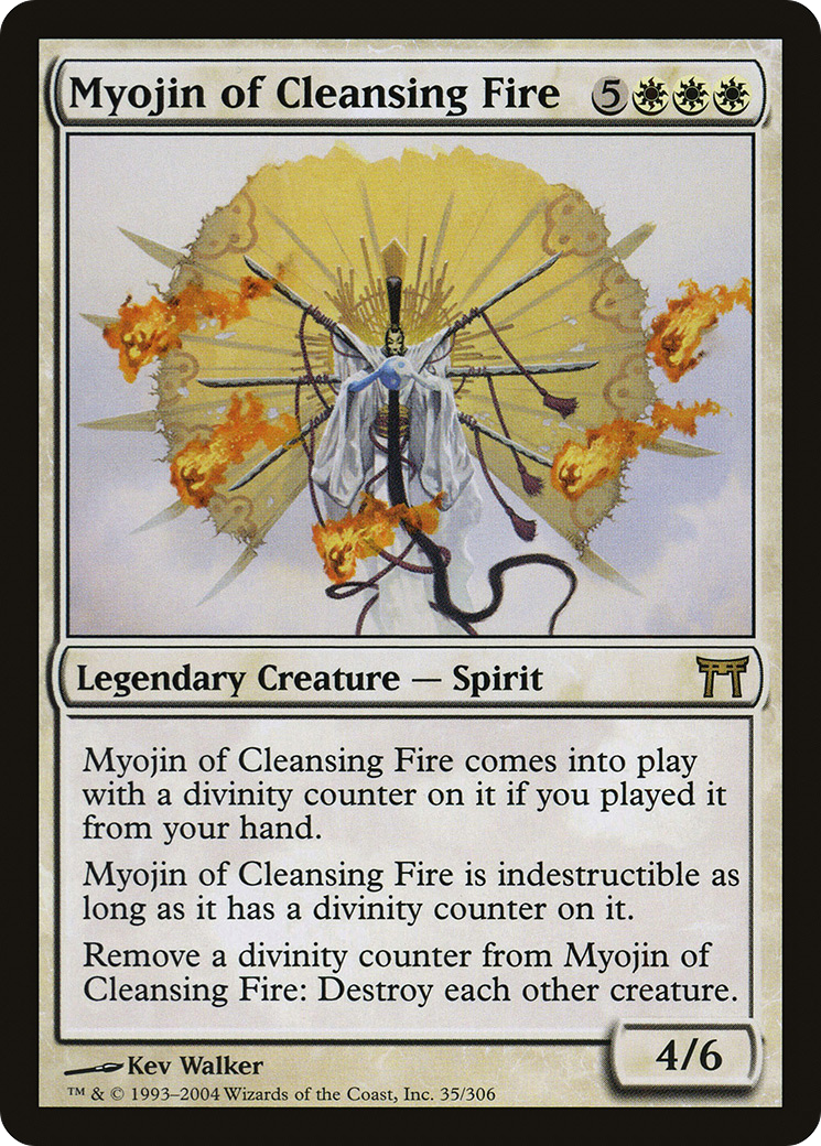 Myojin of Cleansing Fire (035) Foil - Champions of Kamigawa