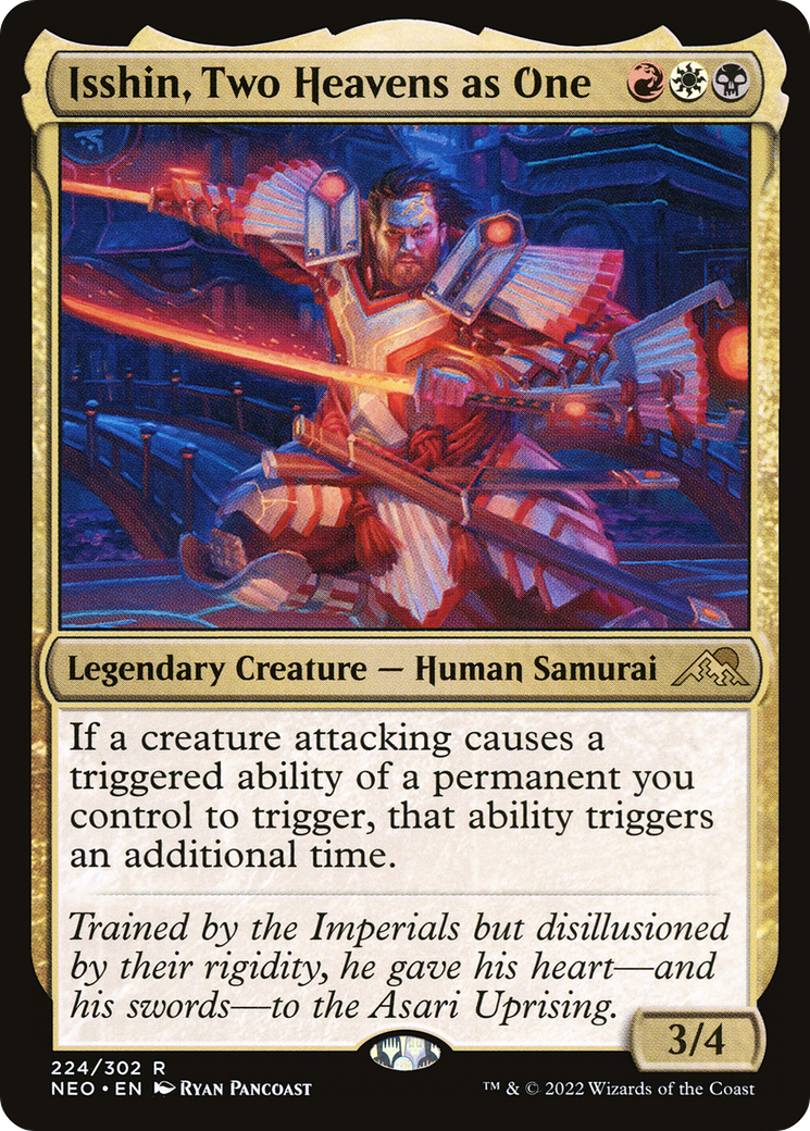 Isshin, Two Heavens as One (224) Foil - Kamigawa: Neon Dynasty