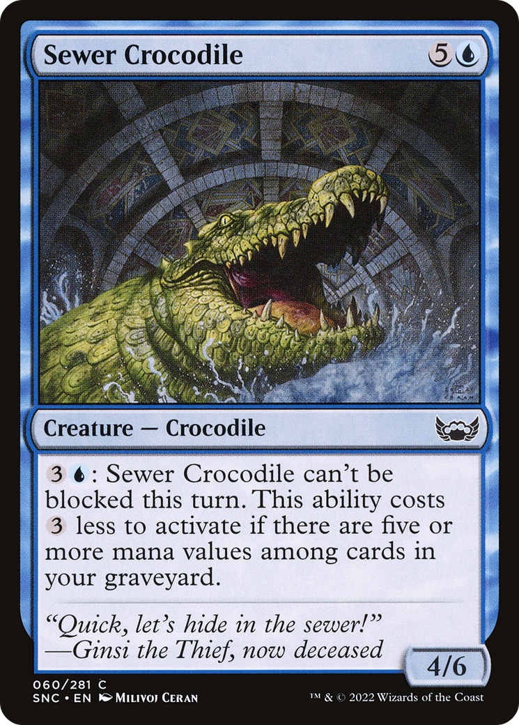Sewer Crocodile (060) - Streets of New Capenna