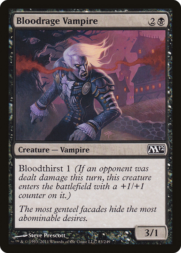 Bloodrage Vampire (083) Foil - Magic 2012