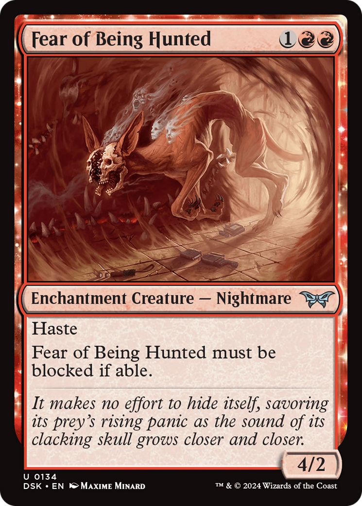 Fear of Being Hunted (134) - Duskmourn: House of Horror