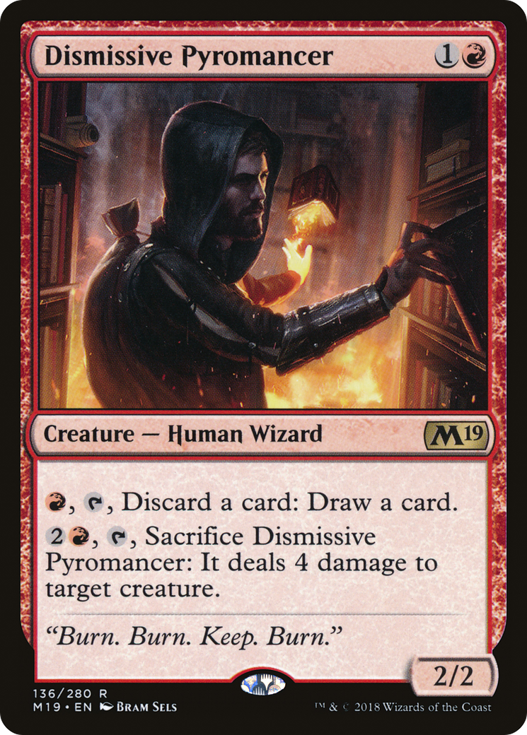 Dismissive Pyromancer (136) Foil - Core Set 2019