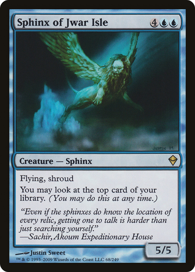 Sphinx of Jwar Isle (068) Foil - Zendikar