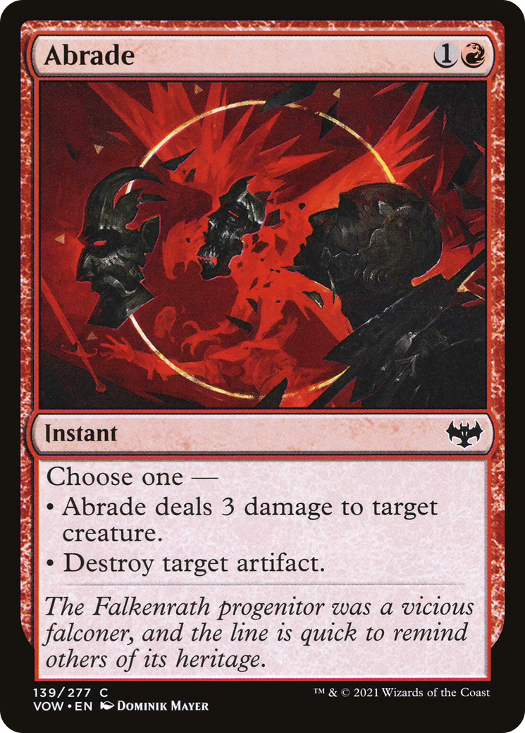 Abrade (139) Foil - Innistrad: Crimson Vow