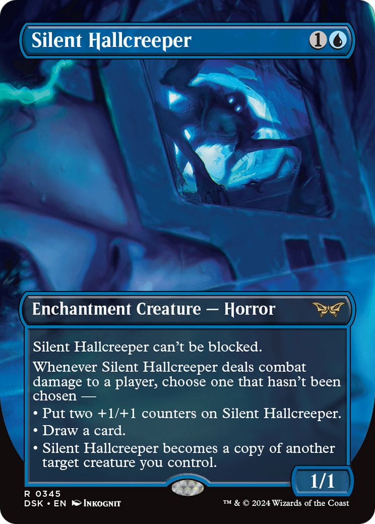 Silent Hallcreeper (Borderless) (345) Foil - Duskmourn: House of Horror