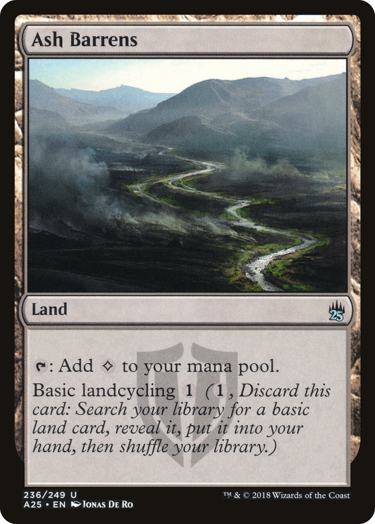Ash Barrens (236) Foil - Masters 25