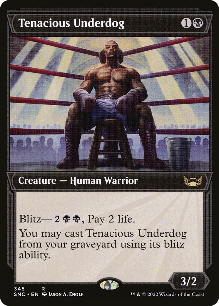 Tenacious Underdog (Showcase) (345) Foil - Streets of New Capenna