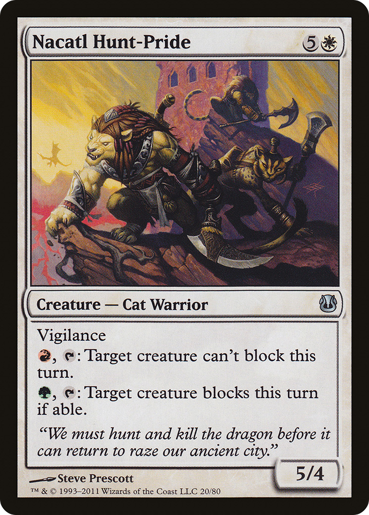 Nacatl Hunt-Pride (020) - Duel Decks: Ajani vs. Nicol Bolas