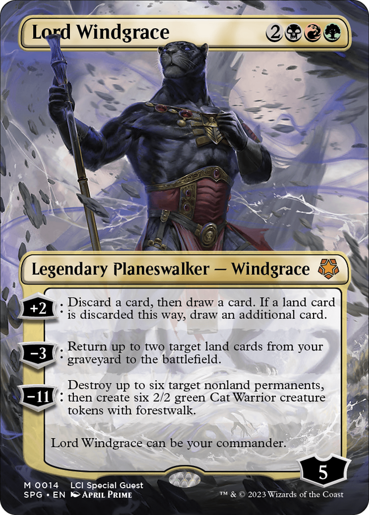 Lord Windgrace (Borderless) (014) Foil - Special Guests