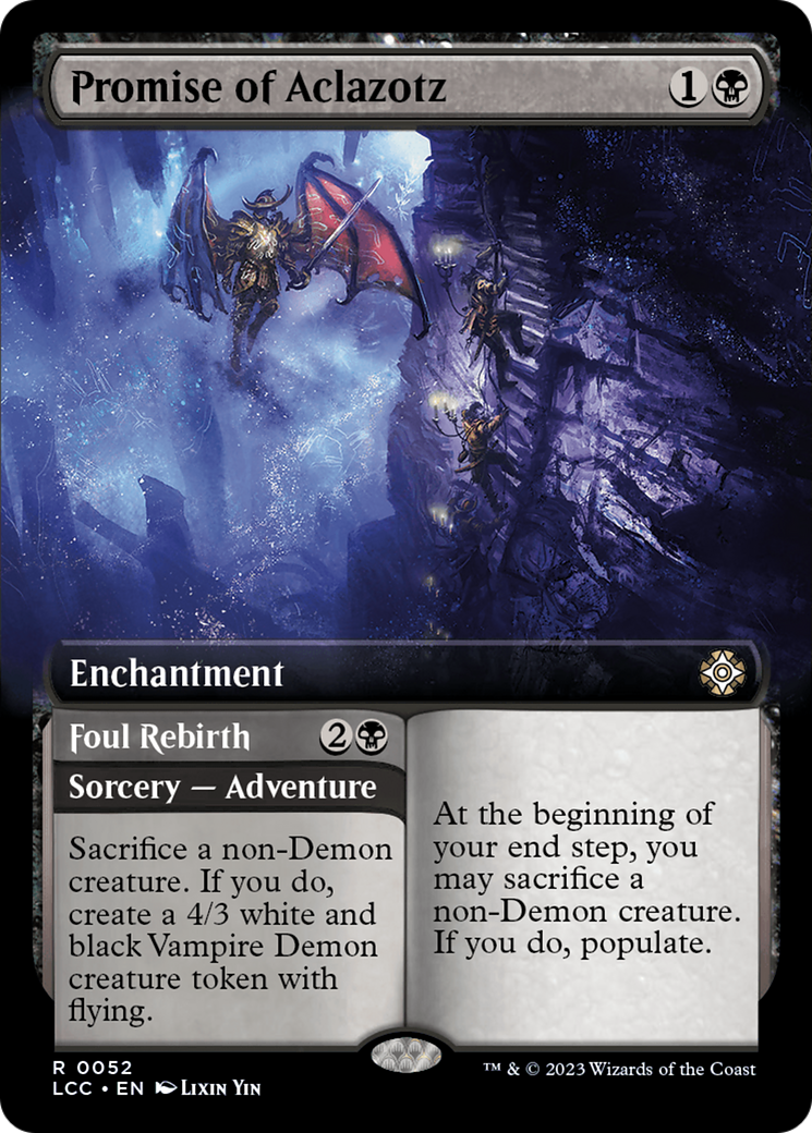 Promise of Aclazotz (Extended Art) (052) - The Lost Caverns of Ixalan Commander