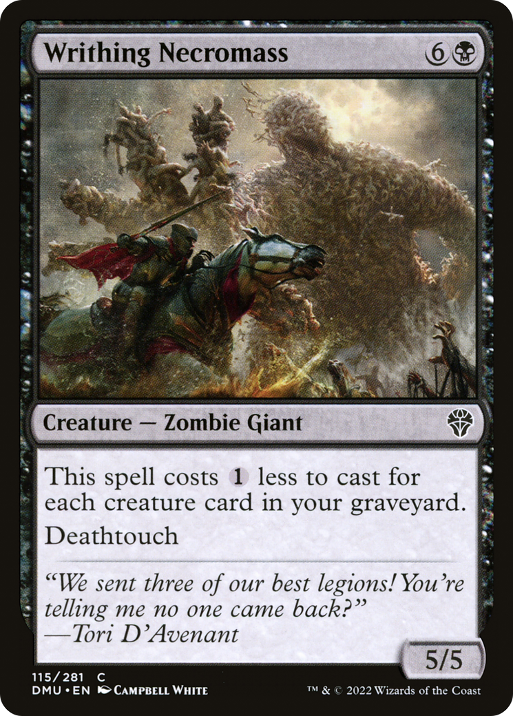 Writhing Necromass (115) Foil - Dominaria United