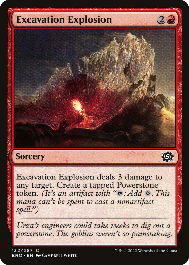 Excavation Explosion (132) Foil - The Brothers' War