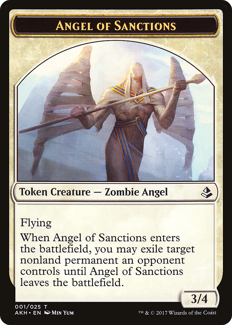 Angel of Sanctions (001) - Amonkhet Tokens