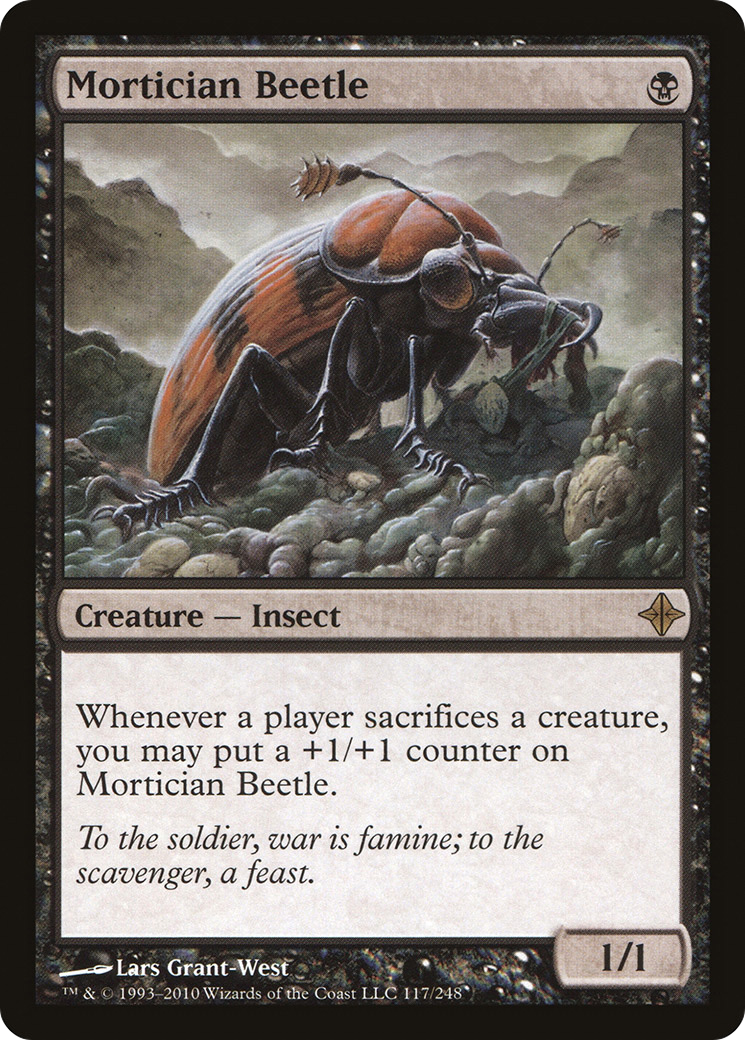 Mortician Beetle (117) Foil - Rise of the Eldrazi
