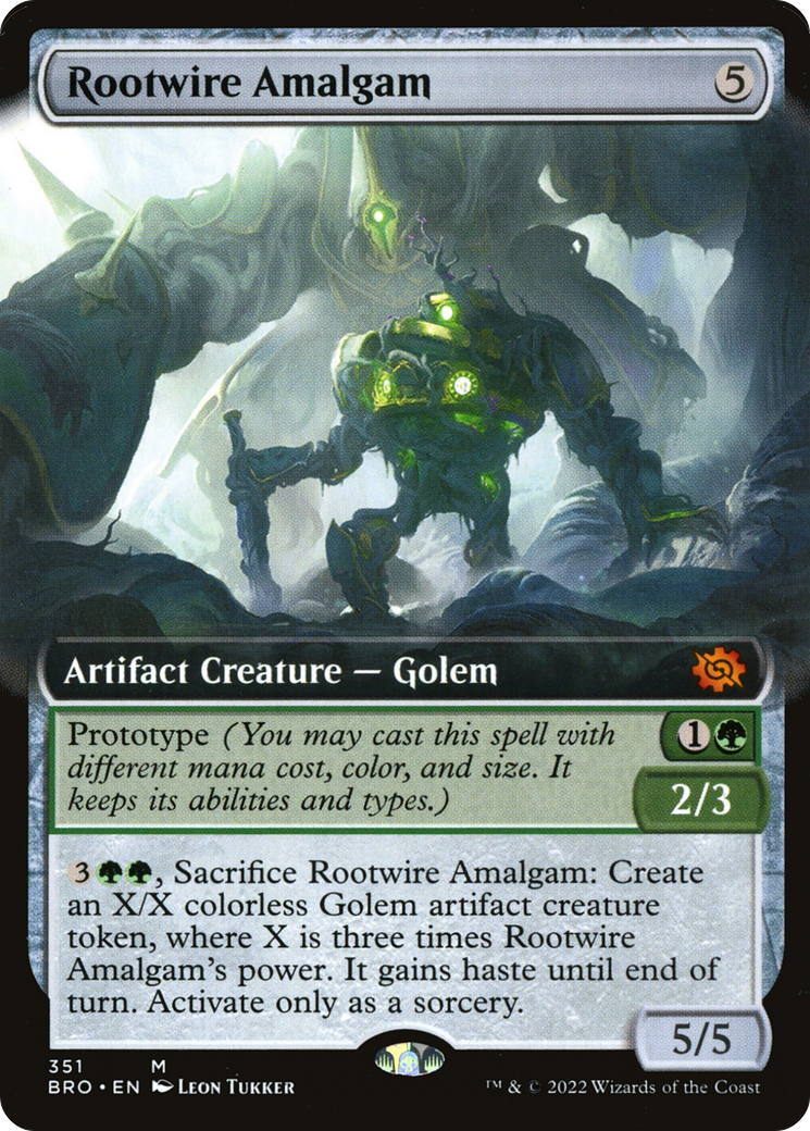 Rootwire Amalgam (Extended Art) (351) Foil - The Brothers' War