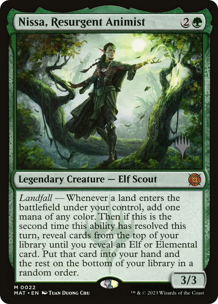 Nissa, Resurgent Animist (022) - March of the Machine: The Aftermath Promos