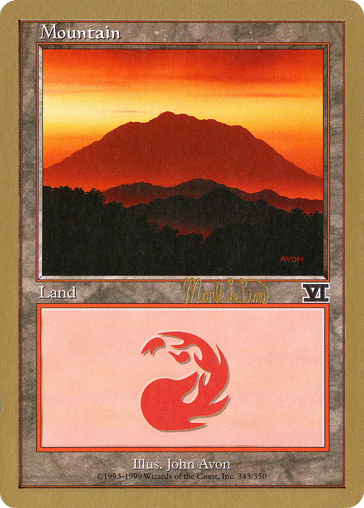Mountain (343) - 1999 Mark Le Pine (6ED) (Retro) - World Championship Decks 1999
