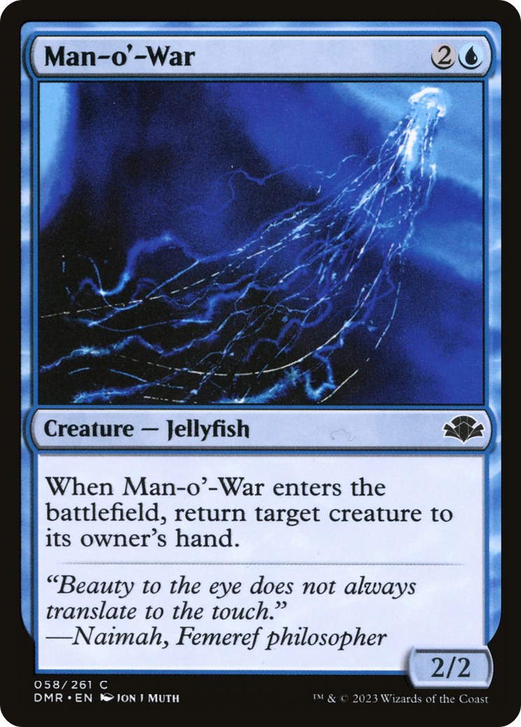 Man-o'-War (058) Foil - Dominaria Remastered