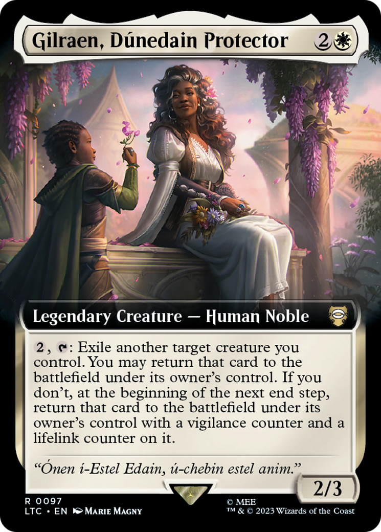 Gilraen, Dúnedain Protector (Extended Art) (097) Foil - Tales of Middle-earth Commander