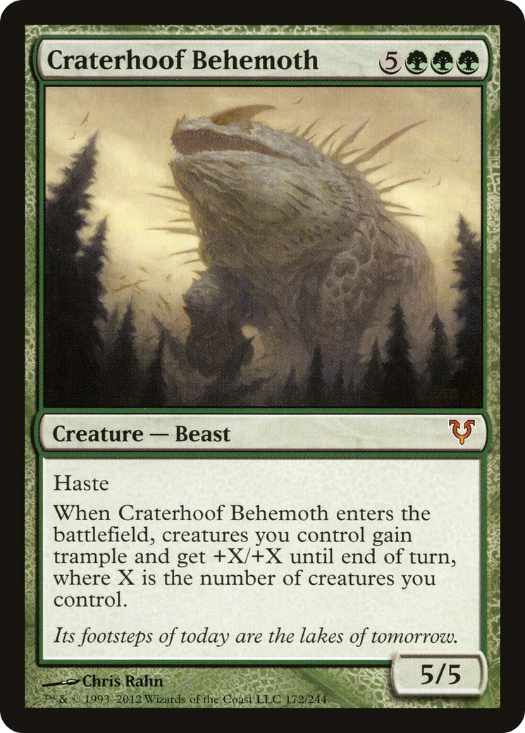 Craterhoof Behemoth (172) Foil - Avacyn Restored