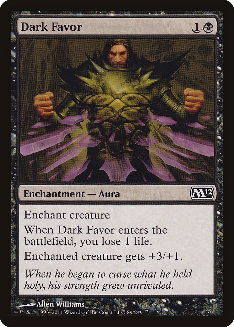 Dark Favor (089) Foil - Magic 2012