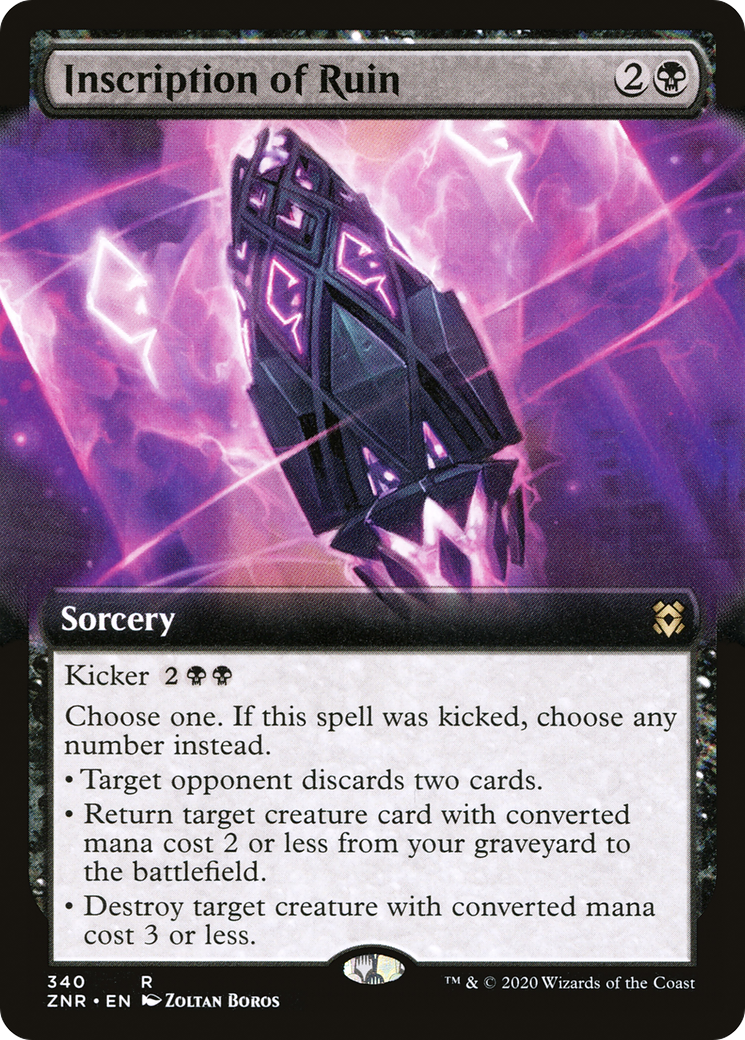Inscription of Ruin (Extended Art) (340) - Zendikar Rising