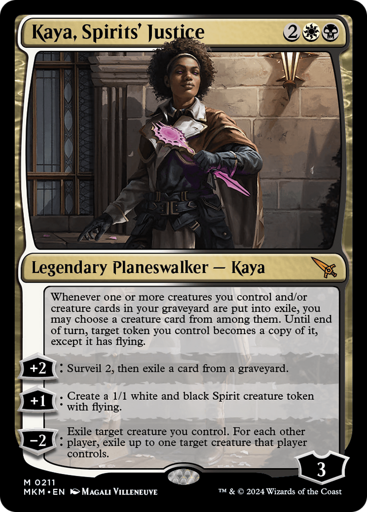 Kaya, Spirits' Justice (211) Foil - Murders at Karlov Manor