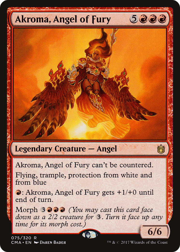 Akroma, Angel of Fury (075) - Commander Anthology