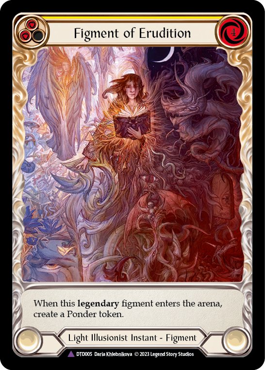 Figment of Erudition // Suraya, Archangel of Erudition (Marvel) (DTD005) Cold Foil - Dusk till Dawn