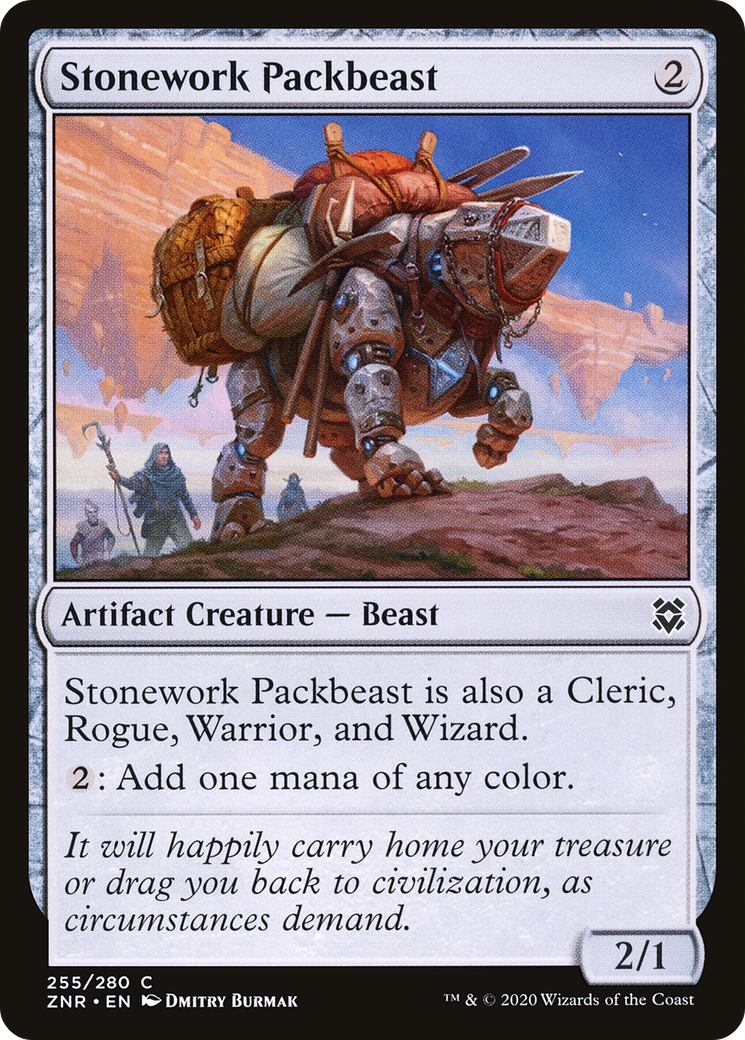 Stonework Packbeast (255) Foil - Zendikar Rising