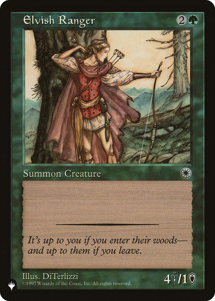 Elvish Ranger (Retro) (POR-165) - The List